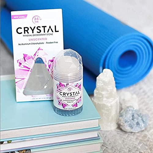 CRYSTAL Deodorant Stick (30003), Unscented, 4.25 Ounce