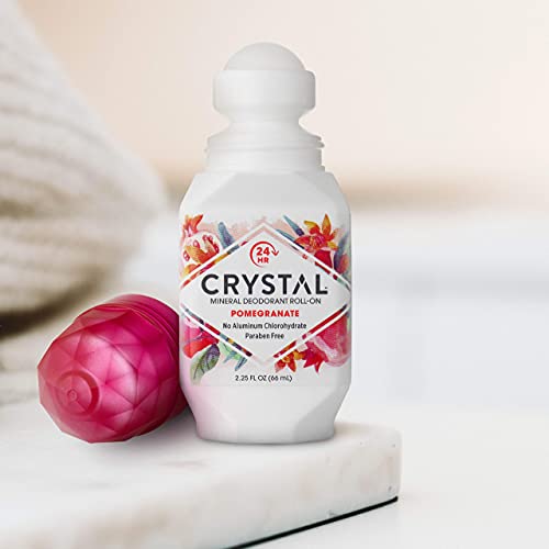 Crystal Mineral Deodorant Roll-On Body Deodorant With 24-Hour Odor Protection...