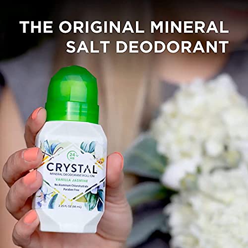 Crystal Mineral Deodorant Roll-On, Vanilla Jasmine, 2.25 fl oz