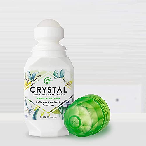 Crystal Mineral Deodorant Roll-On, Vanilla Jasmine, 2.25 fl oz
