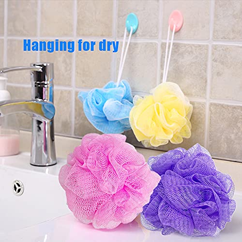 10 Pack Mesh Bath Sponges,Soft Bath Shower Loofah Sponge,Colorful Exfoliating...