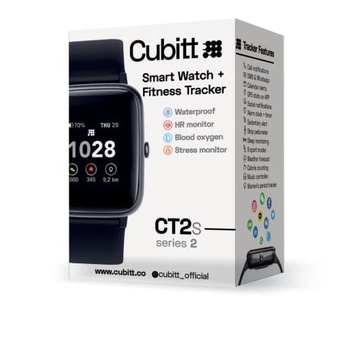 Cubitt CT2s Smart Watch, Fitness Tracker with Heart Rate Monitor, Activity Tr...