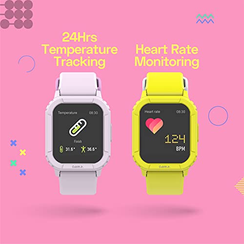 Cubitt Jr Smart Watch Fitness Tracker for Kids and Teens, with 24h Body Tempe...