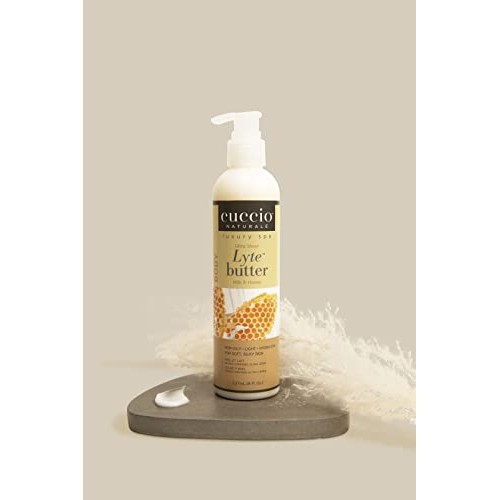 Cuccio Naturalé Lyte Milk & Honey Ultra Sheer Butter - Non-Oily Cream - Hand,...