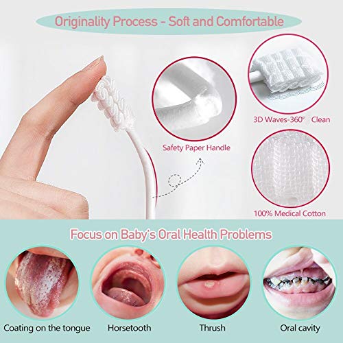 Baby Toothbrush, Infant Toothbrush Clean Baby Gums Disposable Tongue Cleaner ...