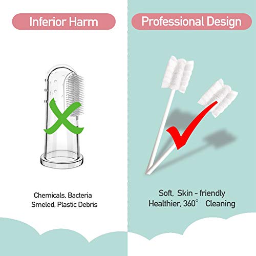 Baby Toothbrush, Infant Toothbrush Clean Baby Gums Disposable Tongue Cleaner ...
