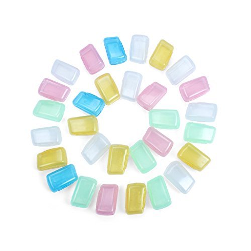 CUGBO 25Pcs Travel Toothbrush Head Cover Case Holder Toothbrush Head Case Cap...