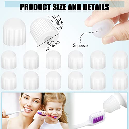 12 Pack Toothpaste Dispenser for Kids and Adults Self Closing Toothpaste Cap ...