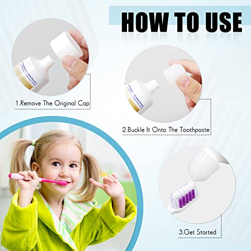 12 Pack Toothpaste Dispenser for Kids and Adults Self Closing Toothpaste Cap ...