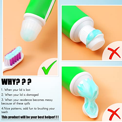 12 Pack Toothpaste Dispenser for Kids and Adults Self Closing Toothpaste Cap ...