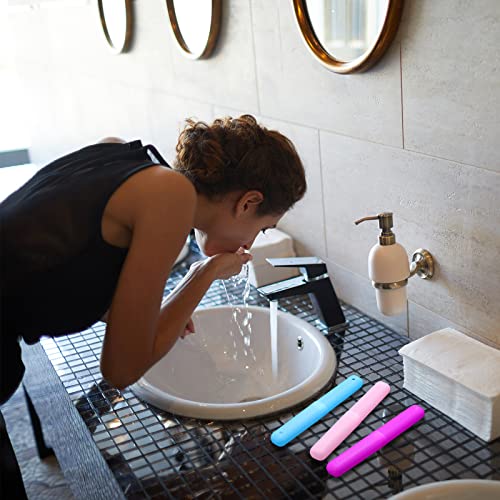 60 Pieces Plastic Toothbrush Holders Portable Travel Toothbrush Case Cover Pr...