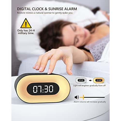Cunmiso Life 3 in 1 White Noise Machine with Alarm Clock & 7-Color Night Ligh...