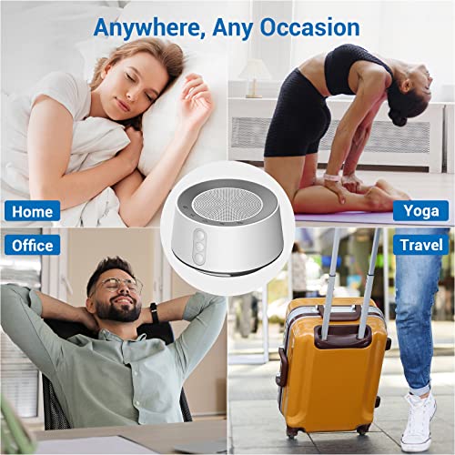 CuoBrave White Noise Machine with 14 Soothing Sounds and Adjustable Baby Nigh...