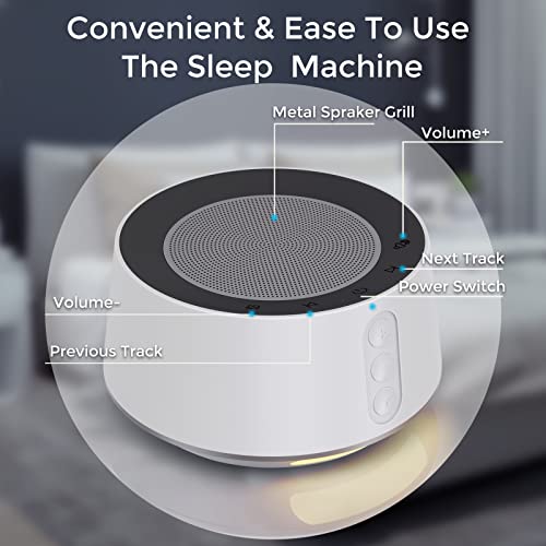 CuoBrave White Noise Machine with Night Light, Sound Machine for Sleeping Bab...