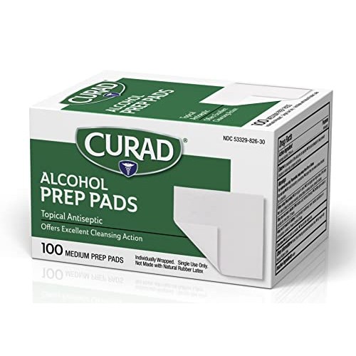 Curad Alcohol Prep Pads , Thick Alcohol Swabs (Pack of 400)