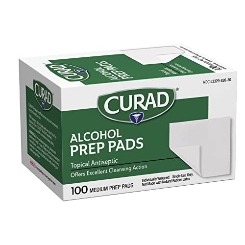 Curad Alcohol Prep Pads , Thick Alcohol Swabs (Pack of 400)
