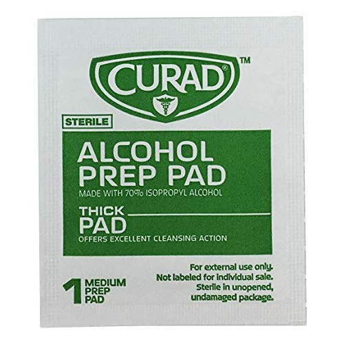 Curad Alcohol Prep Pads , Thick Alcohol Swabs (Pack of 400)