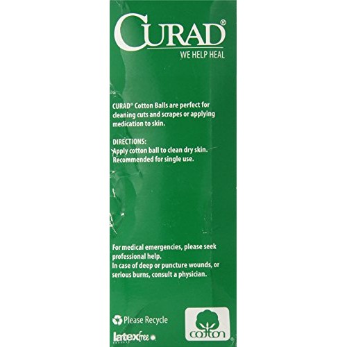 Curad Cotton Balls 130 Each (Pack of 6)