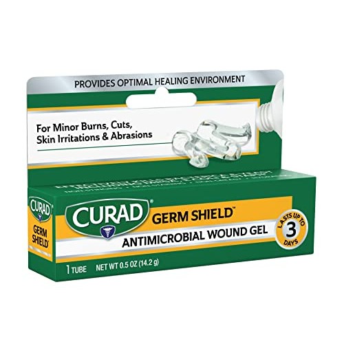 Curad Germ Shield Antimicrobial Silver Wound Gel 0.5 ounces (1 tube), for top...