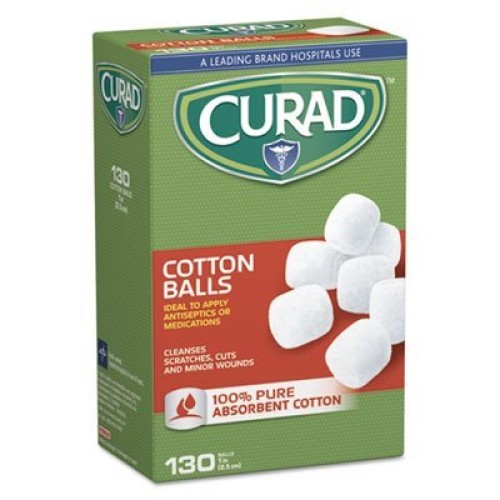 Sterile Cotton Balls, 1", 130/Box