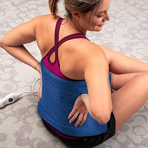 Cure Choice Large Electric Heating Pad for Back Pain Relief + Storage Pouch, ...