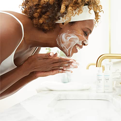 Curel Foaming Daily Face Wash for Sensitive Skin, Hydrating Facial Cleanser f...