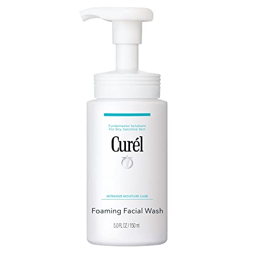 Curel Foaming Daily Face Wash for Sensitive Skin, Hydrating Facial Cleanser f...