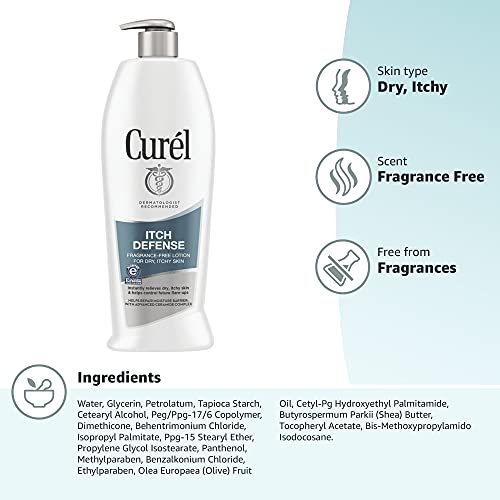 Curél Itch Defense Calming Body Lotion, Moisturizer for Dry, Body and Hand Lo...
