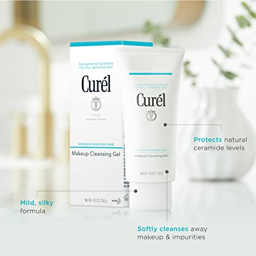 Curél Makeup Cleansing Gel, Waterproof Eye Makeup Remover and Gentle Facial C...