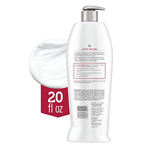 Curél Ultra Healing Lotion, Hand and Body Moisturizer for Extra Dry Skin, wit...