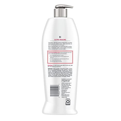 Curél Ultra Healing Lotion, Hand and Body Moisturizer for Extra Dry Skin, wit...