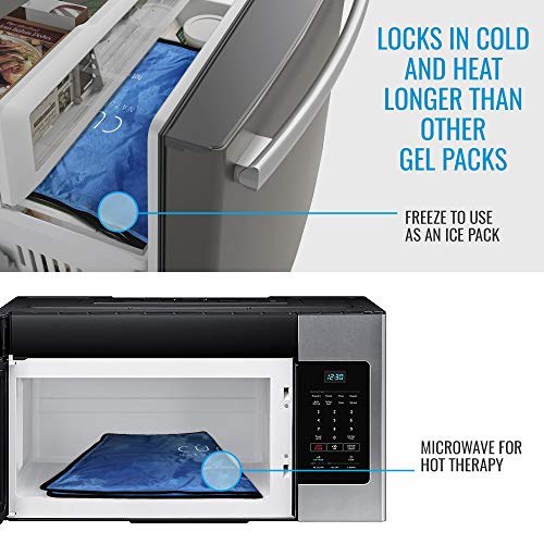 Extra Large Hot and Cold Therapy Gel Pack with Cover by Cureve (21" x 13") - ...