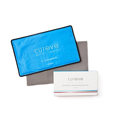 Extra Large Hot and Cold Therapy Gel Pack with Cover by Cureve (21" x 13") - ...