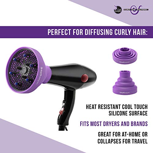 Curl Keeper Silicone Hair Dryer Diffuser for Curly Hair