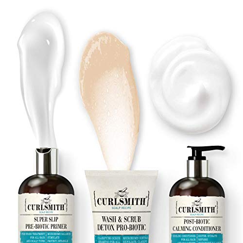 Curlsmith - Clarifying Wash Day Bundle, Including Pre-Biotic Primer, Wash & S...