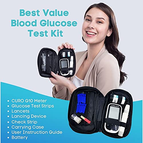 CURO G10 Glucose Home Test Kit : NFC Enabled Connect with CUROfit on iOS & An...