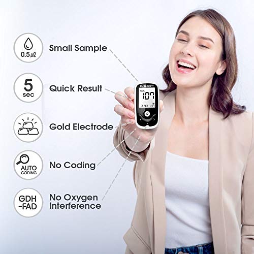 CURO G10 Glucose Home Test Kit : NFC Enabled Connect with CUROfit on iOS & An...
