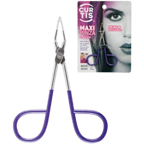 PROFESSIONAL Salon TWEEZERS with Easy Scissor Handle, The BEST PRECISION EYEB...