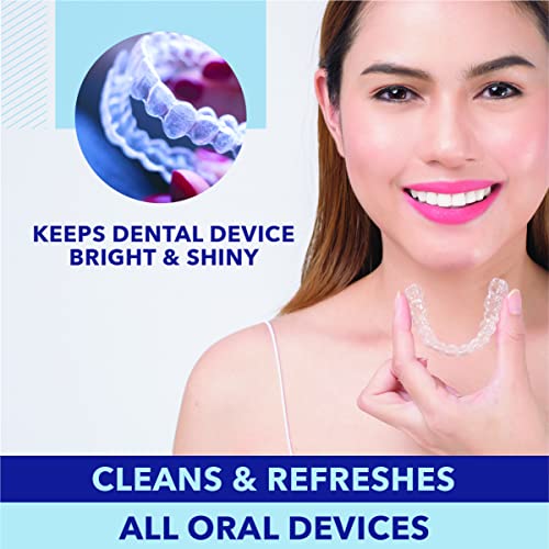 CUSTMBITE All Natural Dental Appliance Cleaner, Made in USA, Dentures, Retain...