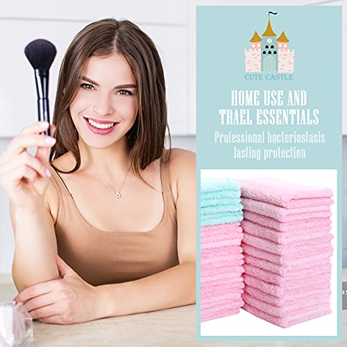 24 Count Premium Soft Makeup Remover Cloths - Microfiber Facial Cloths Fast D...