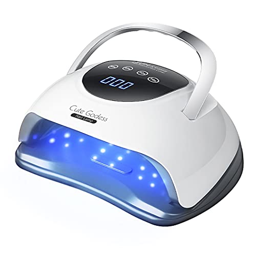 UV LED Nail Lamp for Gel Polish 220W Fast Gel Nail Polish Professional Dryer ...