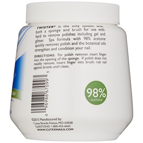 Cutex Twister Nail Polish Remover with Spa Formula, 7 Ounce