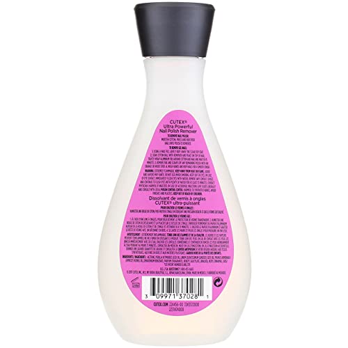 Cutex Ultra-Powerful Nail Polish Remover for Gel, Glitter, and Dark Colored P...