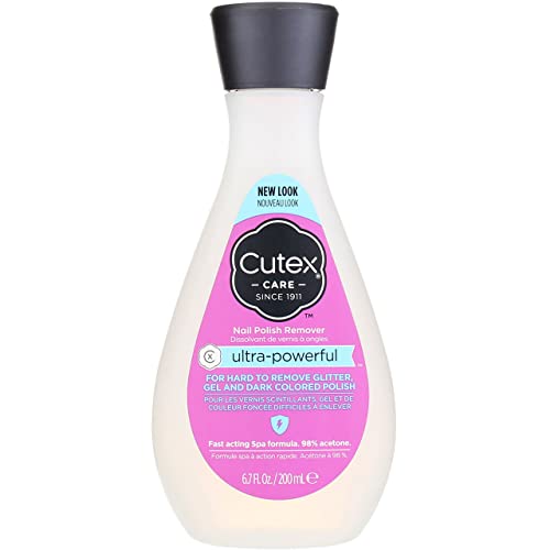 Cutex Ultra-Powerful Nail Polish Remover for Gel, Glitter, and Dark Colored P...