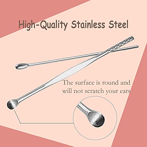 Cuticuter Spring Ear Wax Cleaner Tool Set - Portable Ear Wax Cleaning Kit, St...