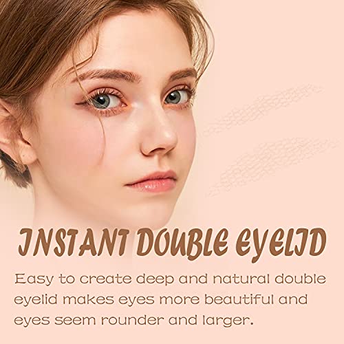 Waterproof Invisible Double Eyelid Stickers - 120 Pieces Natural Fiber Double...