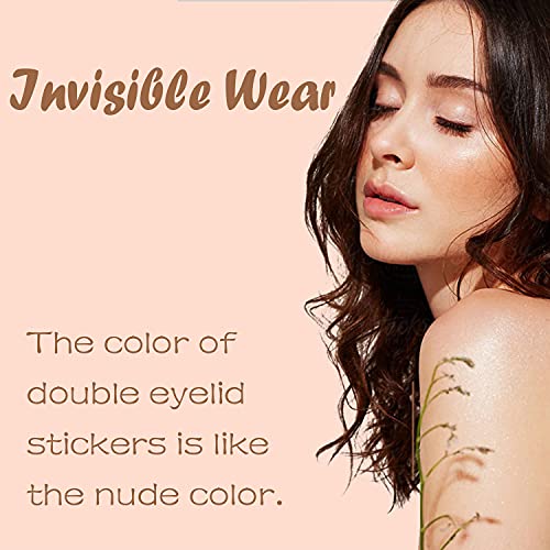 Waterproof Invisible Double Eyelid Stickers - 120 Pieces Natural Fiber Double...