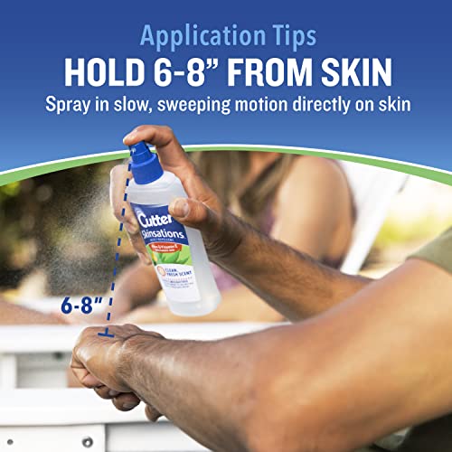 Cutter Skinsations Insect Repellent Pump Spray, 2/6-Ounce