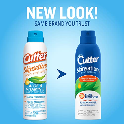 Cutter Skinsations Insect Repellent3 Aerosol, 6-Ounce