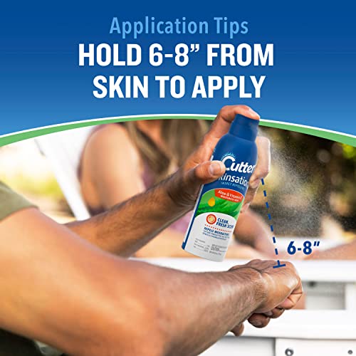 Cutter Skinsations Insect Repellent3 Aerosol, 6-Ounce